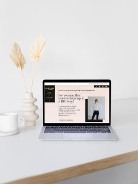 Professional Showit website template for female entrepreneurs