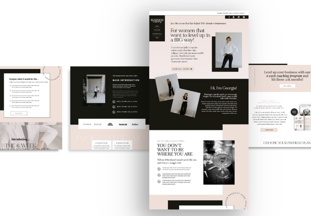 what is showit website builder drag and drop design example
