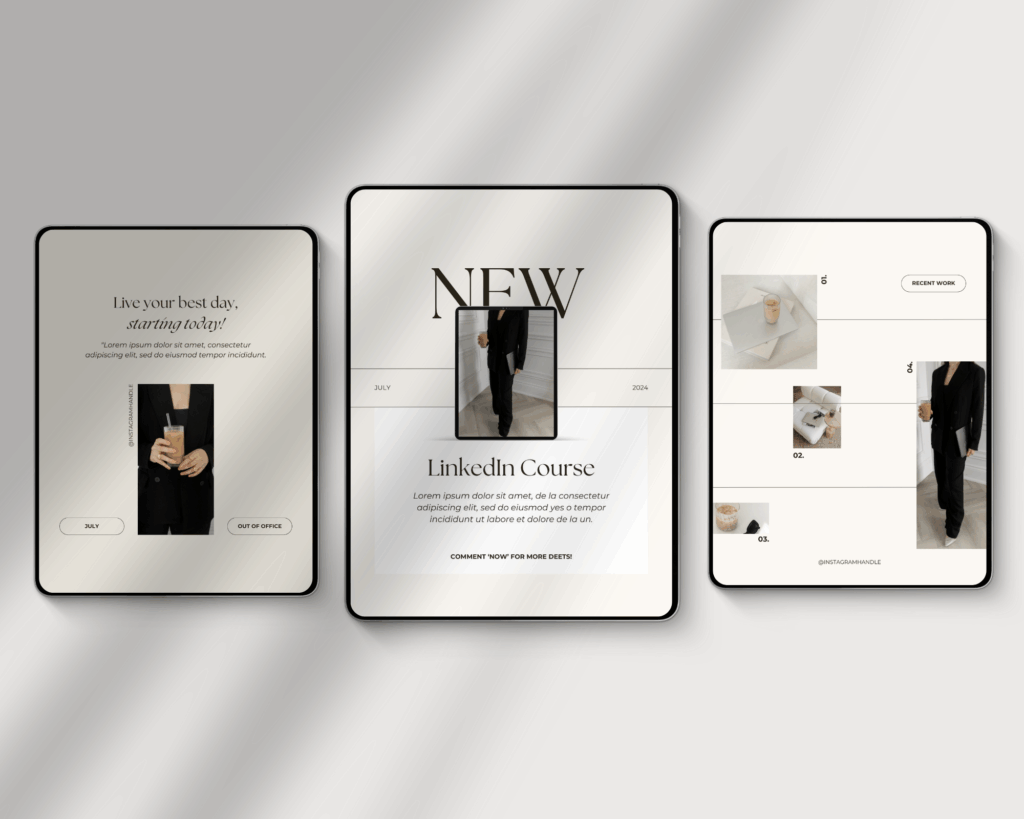 Conversion-focused Showit website template with branded layout