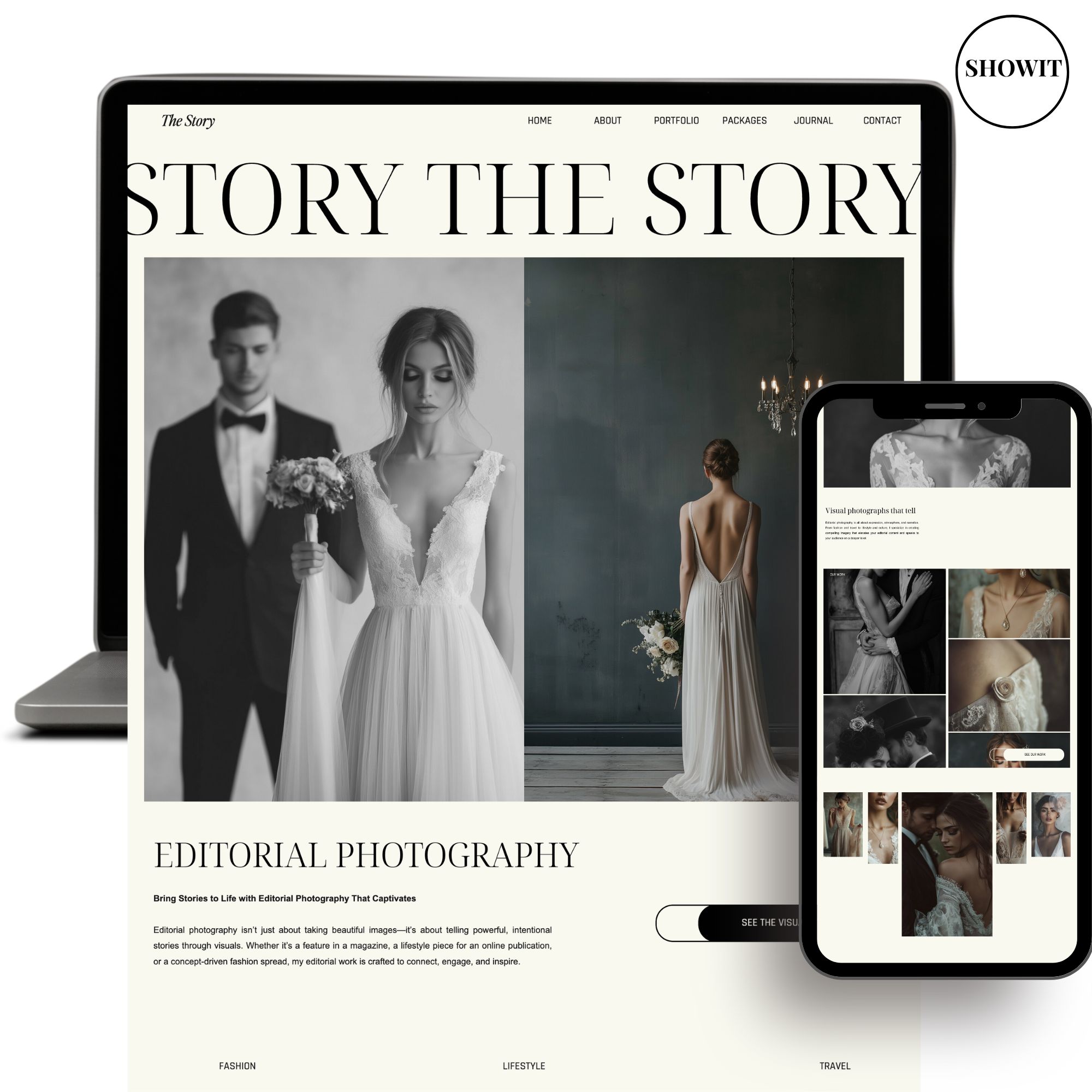 What is Showit website builder example for small business owners