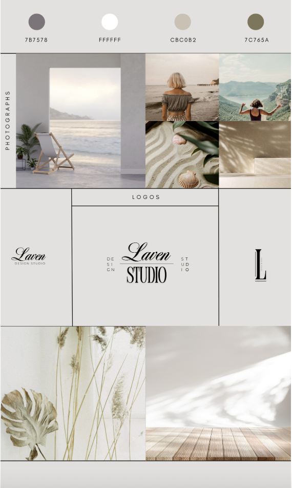 brand kit and branding template layout for small business website design
