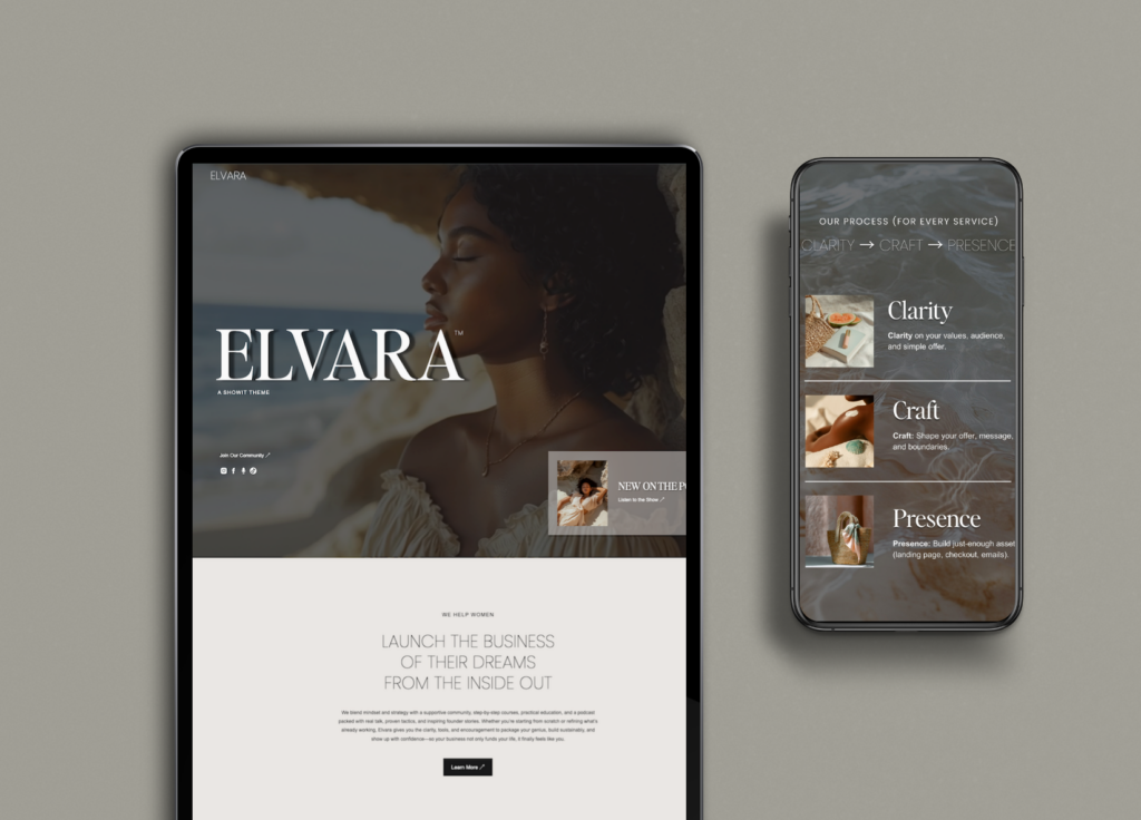 High-converting website homepage with clear messaging and calls-to-action for a small business